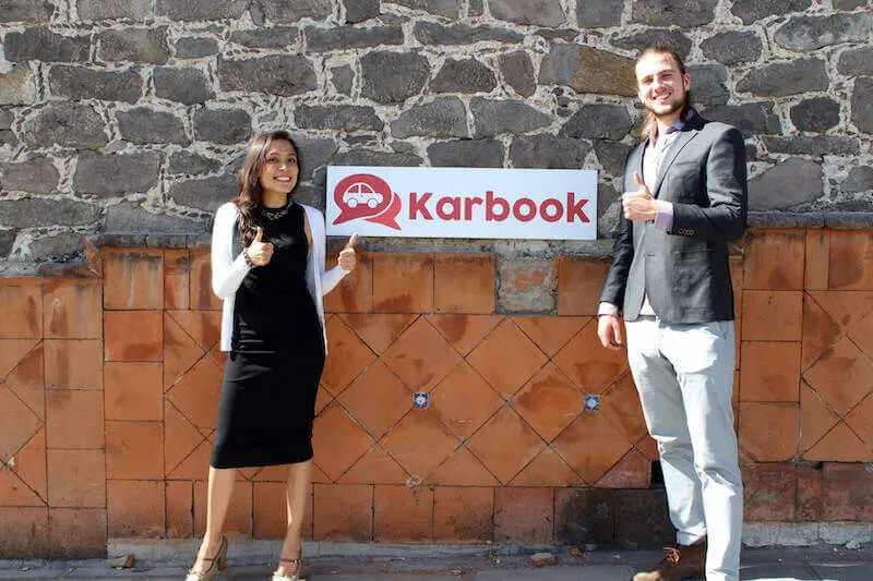 Adriana Carmona y Aaron Koivunen, cofundadores de Karbook